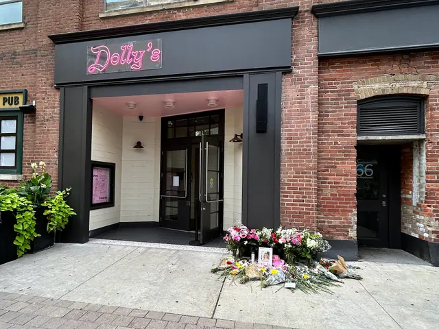 A makeshift fan memorial consisting of flowers, candles, and framed photos placed outside the entrance of Dolly's bar at 58 The Esplanade in Toronto, Ontario, following the death o. Deaths by month corrections: facts, examples and context