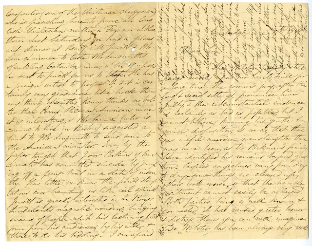 Manuscript letter Archives Number: 1011/002.001-019#031 Cambridge Dec 17th 1849 Dear Tom, The Webster tragedy still hangs heavily upon our hearts, & will for a long time. The coroner’s jury, after their long & secret sitting, pronounce him guilty, & the circumstantial evidence is certainly as bad as. Celebrity deaths: checking dates for Bowie and Prince