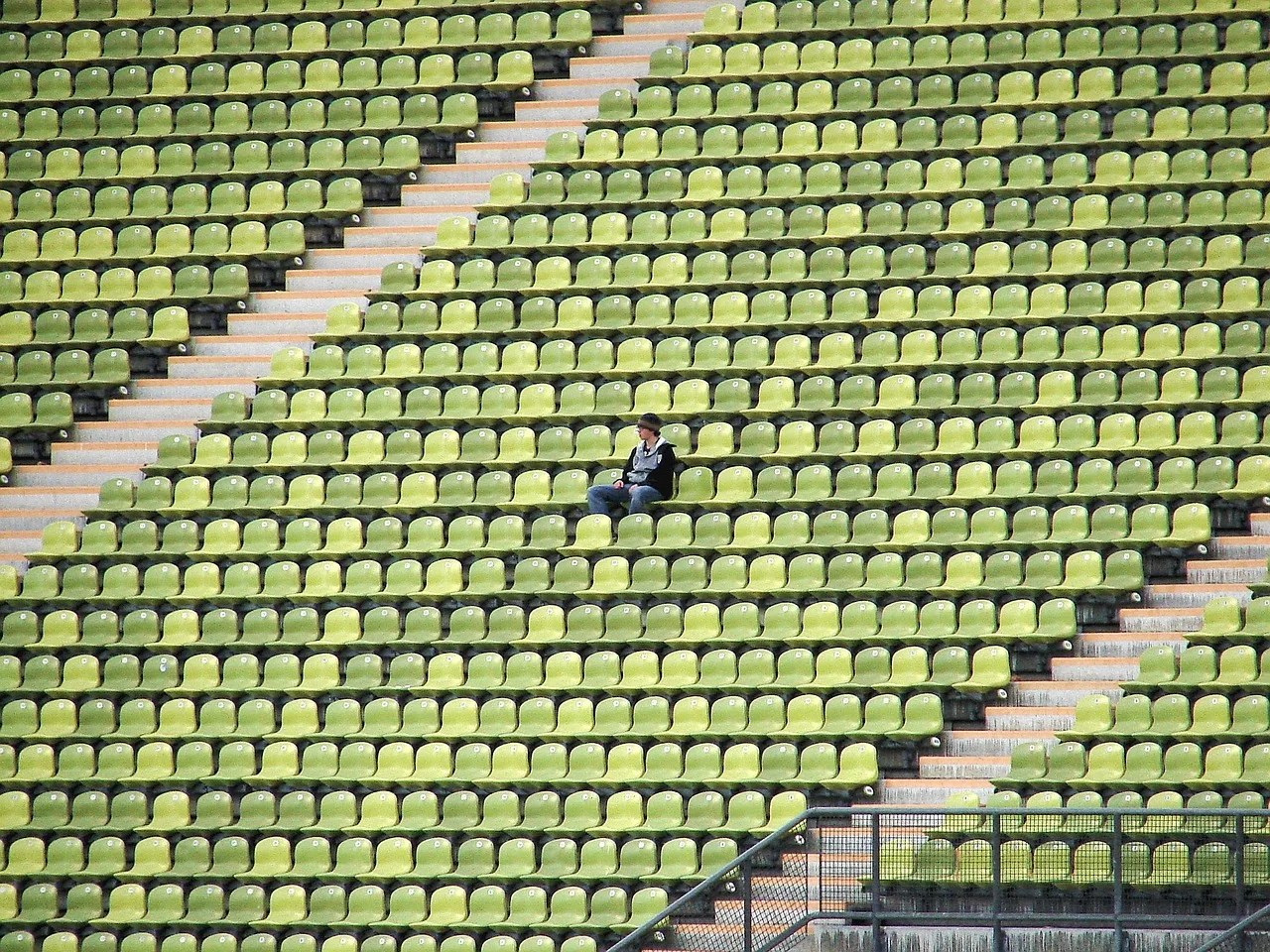 stadium, person, man, seats, chairs, olympic stadium, lonely, alone, sitting, sit, rows of seats, solitude, solitary, stadium, lonely, lonely, lonely, alone, alone, alone, alone, alone. How US sports leagues, teams and unions handle an athlete death announcement